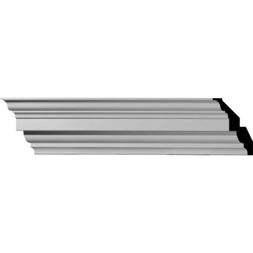 6-1/4"H x 4-3/4"P x 7-7/8"F x 96"L Alexa Smooth Crown Mouldings (12 Inch Sample of MLD06X04X07AX)