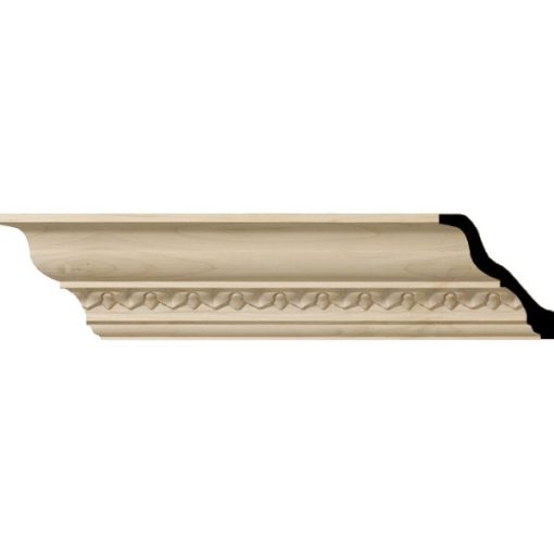 3-5/8"H x 3-1/2"P x 5"F x 96"L Lanarkshire Wood Crown Moulding (12 Inch Sample of MLD03X03X05LA)