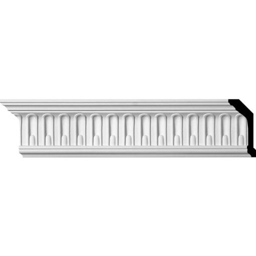 4"H x 2-1/2"P x 4-5/8"F x 94-1/2"L, (1-1/8" Repeat), Viceroy Crown Mouldings (12 Inch Sample of MLD04X02X05VI)
