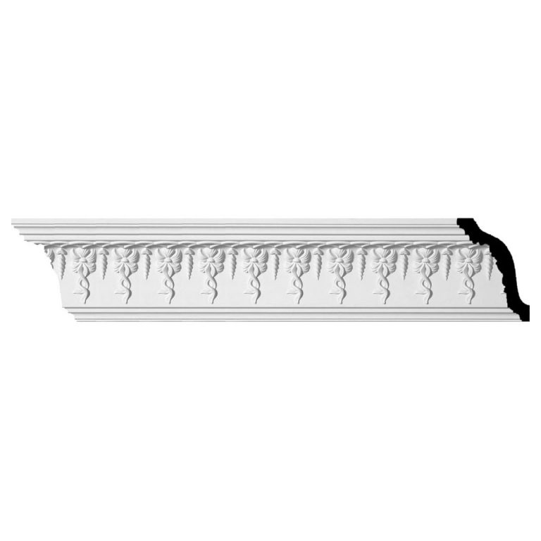 5"H x 3-7/8"P x 6-1/2"F x 94-3/8"L, (2-3/8" Repeat), Scott Crown Mouldings (12 Inch Sample of MLD05X03X06SC)