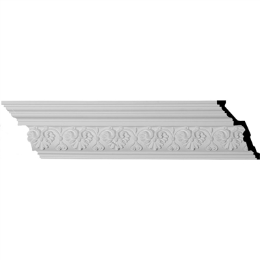 6"H x 4-1/8"P x 7-1/4"F x 94-1/2"L Large Elegant Hampshire Crown Mouldings (12 Inch Sample of MLD06X04X07HA)