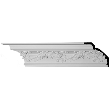 6-1/4"H x 6-1/4"P x 8-7/8"F x 94-1/2"L Hampton Crown Mouldings (12 Inch Sample of MLD06X06X09HM)