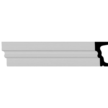 5-1/2"H x 2-3/4"P x 94-1/2"L Standard Mouldings (12 Inch Sample of MLD06X03ST)