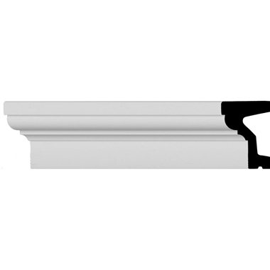 5-1/2"H x 4"P x 94-1/2"L Standard Mouldings (12 Inch Sample of MLD06X04ST-2)