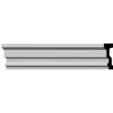 5-1/2"H x 2"P x 94-1/2"L Panel Mouldings (12 Inch Sample of PML06X02PN-3)