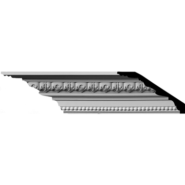 4-3/4"H x 2-3/4"P x 5-3/8"F x 96"L, (2-1/4" Repeat) Nadia Crown Mouldings (12 Inch Sample of MLD05X03X05NA)