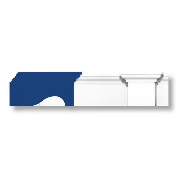 005706 3-3/4"H x 8-5/8"D x 144"L w/ Modillions 12" O.C. Modillion Linear Molding