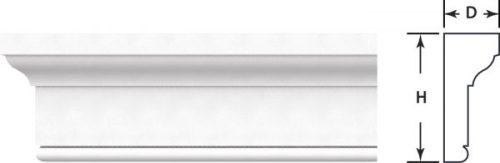 005709 1-3/4"D x 4"H x 144"L Casing