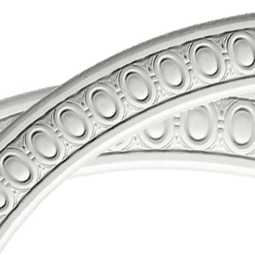 CR20EG 42"OD x 36"ID x 3"W x 3/4"P Egg and Dart Ceiling Ring (1/4 of complete circle)