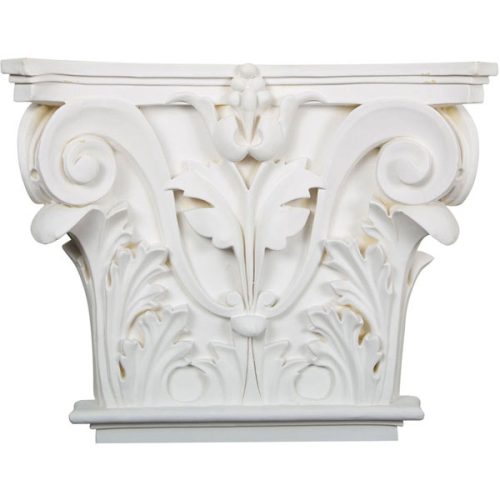 CAP14X16X04AC 16 1/2"W x 13 5/8"H x 3 3/4"P Acanthus Leaf Onlay Capital (Fits Pilasters up to 10 5/8"W x 7/8"D)