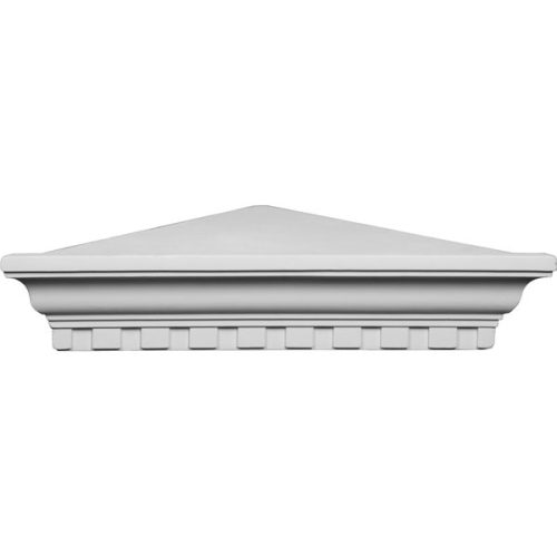SH23X16X05DE 22 3/4"W x 16 1/4"P x 4 5/8"H Dentil Corner Shelf
