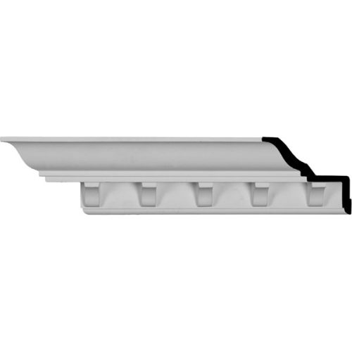 MLD03X04X06DE 3 3/4"H x 4 1/2"P x 5 7/8"F x 96 1/8"L Wide Spaced Dentil Crown Moulding