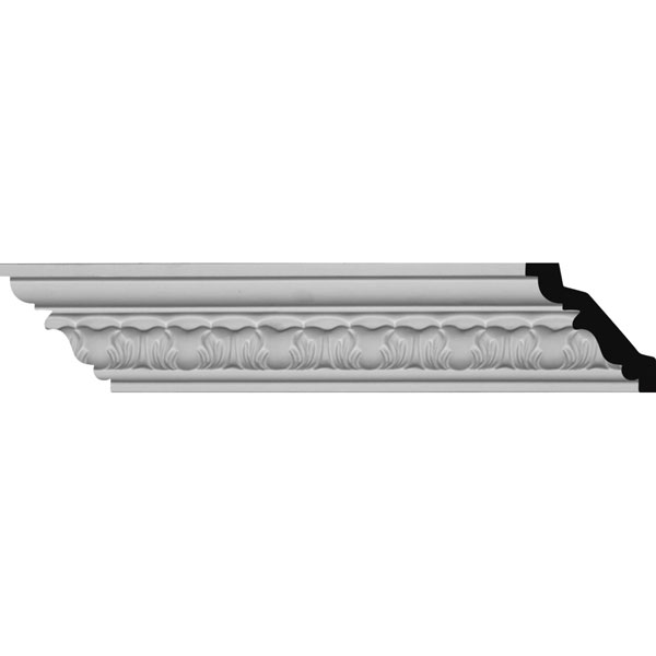 2 1/2"H x 2 1/2"P x 3 5/8"F x 96 1/8"L Whitman Crown Moulding (12 Inch Sample of MLD02X02X04WH)