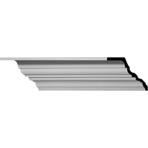 8 1/4"H x 6 1/4"P x 10 3/8"F x 96 1/8"L Amelia Smooth Crown Moulding (12 Inch Sample of MLD08X06X10AM)