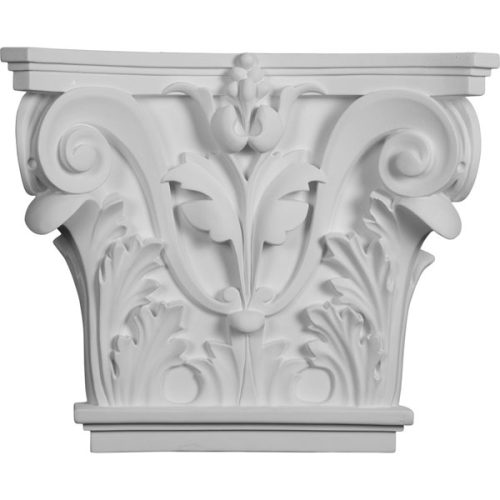 CAP16X14X04AC 16 1/2"W x 13 5/8"H x 3 3/4"P Acanthus Leaf Pilaster Capital (Fits Pilasters up to 10 3/8 "W x 3/4"D)