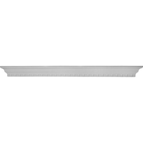 SH60X04X04DE 60"W x 4 1/2"H x 4 1/8"P Dentil Shelf