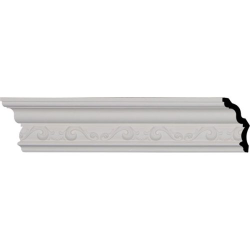 3 7/8"H x 2 3/8"P x 4 5/8"F x 94 1/2"L, (6 1/4" Repeat), Caputo Crown Moulding (12 Inch Sample of MLD03X02X04CA)