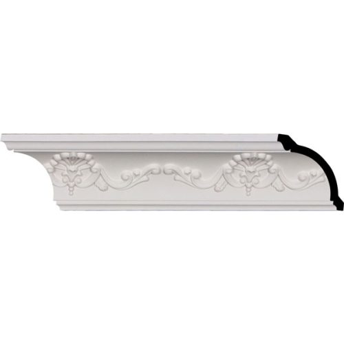 MLD03X03X04VE 3 3/8"H x 3 1/2"P x 4 7/8"F x 96 1/8"L, (8" Repeat), Versailles Crown Moulding