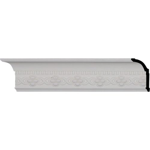 4 3/8"H x 3 1/8"P x 5 1/4"F x 96"L, (3" Repeat), Dentil Crown Moulding (12 Inch Sample of MLD05X04X05DE)