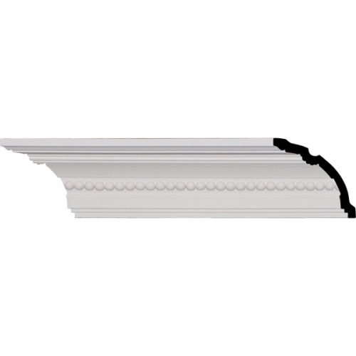 4"H x 3 3/4"P x 5 3/8"F x 96 1/8"L, (5/8" Repeat), Valeriano Crown Moulding (12 Inch Sample of MLD04X03X05VA)