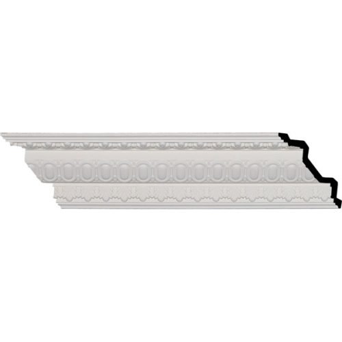 4"H x 4"P x 5 3/4"F x 95 7/8"L, (1 1/4" Repeat), Egg and Dart Crown Moulding (12 Inch Sample of MLD03X03X05EG)