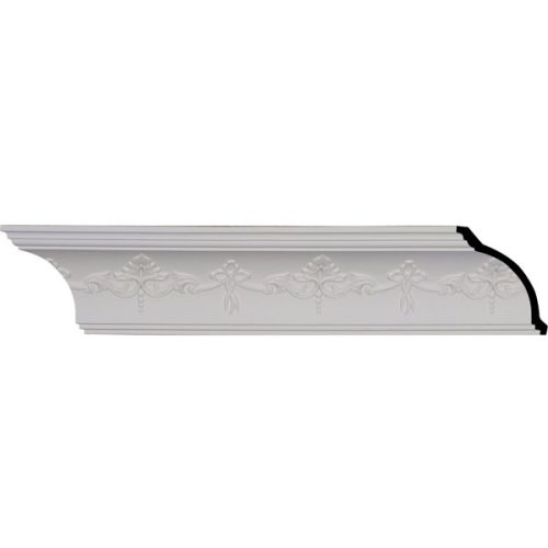 4 1/4"H x 4 1/8"P x 5 7/8"F x 95 7/8"L, (8" Repeat), Sydney Crown Moulding (12 Inch Sample of MLD04X04X05SY)