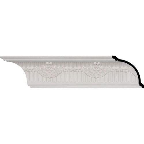 MLD04X04X06NE 4 5/8"H x 4 3/8"P x 6 3/8"F x 96 1/8"L, (7 7/8" Repeat), Nevio Crown Moulding