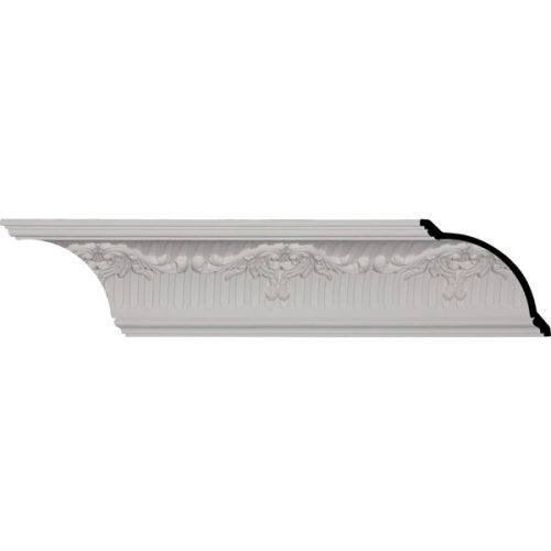 MLD06X05X08NE 6 3/4"H x 5 1/2"P x 8 5/8"F x 96 1/4"L, (10 5/8" Repeat), Nevio Crown Moulding