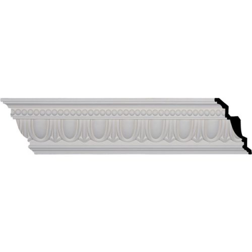 7 1/4"H x 5"P x 8 3/4"F x 96 1/8"L, (4" Repeat), Egg and Dart Crown Moulding (12 Inch Sample of MLD07X05X08EG)