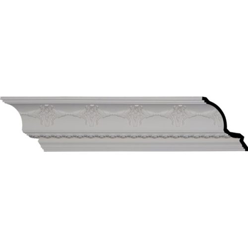 6 1/4"H x 7"P x 9 3/8"F x 96 1/8"L, (6 1/2" Repeat), Egg and Dart Crown Moulding (12 Inch Sample of MLD06X07X09EG)