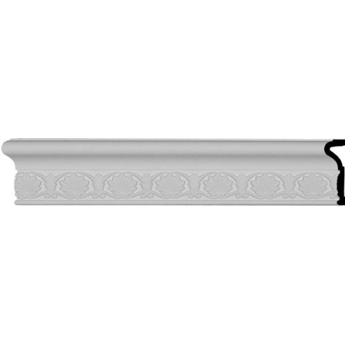 CHA04X01EY 4"H x 1 3/8"P x 96"L, (3" Repeat), Emily Chair Rail