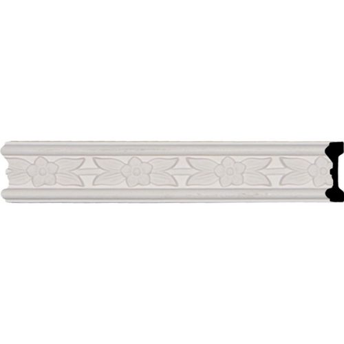 CHA01X01FL 1 7/8"H x 5/8"P x 95 3/4"L, (2 5/8" Repeat), Flower Chair Rail