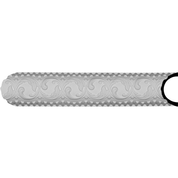 CHA05X03NI 5 1/2"H x 3"P x 95 3/4"L, (7 1/2" Repeat), Nicole Chair Rail