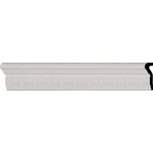 CHA03X01BL 3 3/8"H x 1 1/8"P x 96"L, (1 5/8" Repeat), Blackthorne Chair Rail