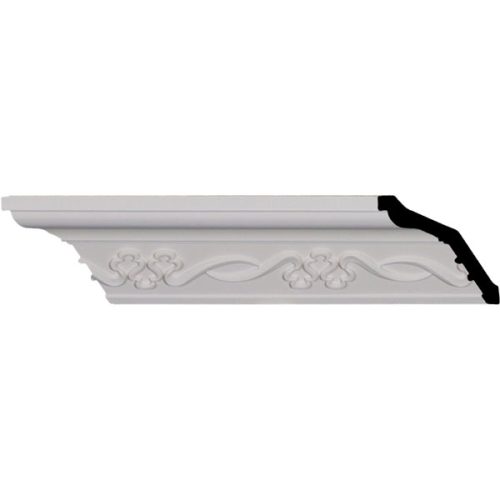 2 1/2"H x 2 7/8"P x 3 3/4"F x 96 1/8"L, (8 1/8" Repeat), Miller Crown Moulding (12 Inch Sample of MLD02X02X03MI)