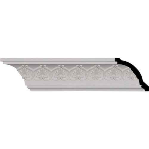 MLD03X03X04RH 3"H x 3"P x 4 1/4"F x 95 7/8"L, (1 3/4" Repeat), Rachelle Crown Moulding