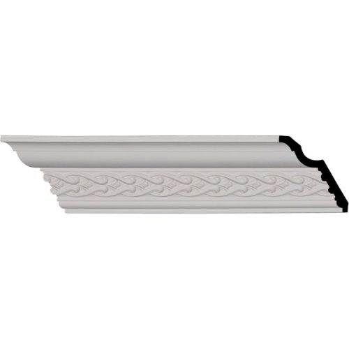 3 1/2"H x 3 5/8"P x 5 1/8"F x 96 1/8"L, (1 3/8" Repeat), Landon Crown Moulding (12 Inch Sample of MLD03X03X05LD)
