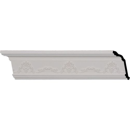 4 3/8"H x 3 1/4"P x 5 3/8"F x 96 1/8"L, (6 1/2" Repeat), Versailles Crown Moulding (12 Inch Sample of MLD04X04X05VE)