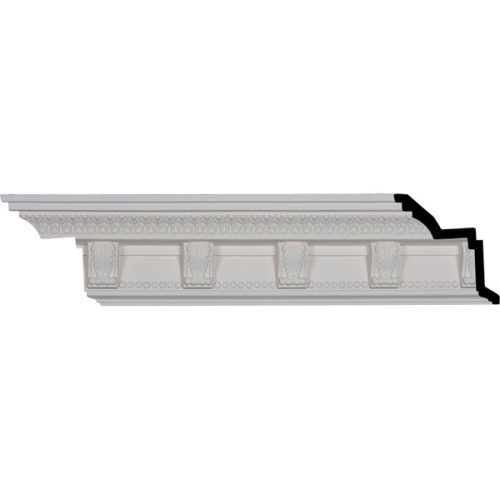 4 7/8"H x 4 1/4"P x 6 1/2"F x 96 1/8"L, (4 3/4" Repeat), Marcus Crown Moulding (12 Inch Sample of MLD04X04X06MC)