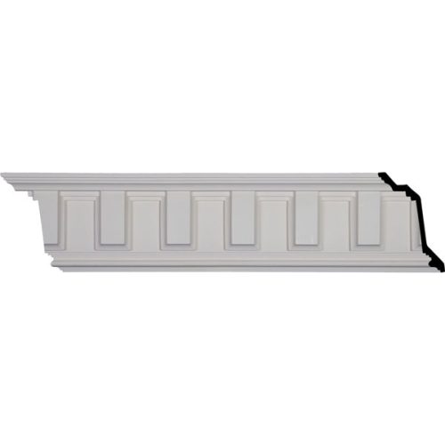 8 1/2"H x 5"P x 9 7/8"F x 95 7/8"L, (5 7/8" Repeat), Nouveau Crown Moulding (12 Inch Sample of MLD08X05X09NO)