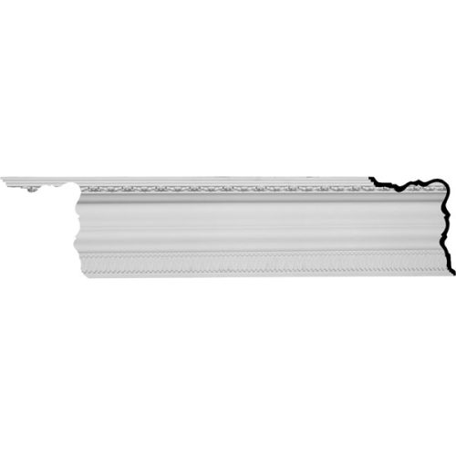 11 5/8"H x 15 3/8"P x 18 3/4"F x 96 1/8"L, (2" Repeat), Coogan Crown Moulding (12 Inch Sample of MLD11X15X18CG)
