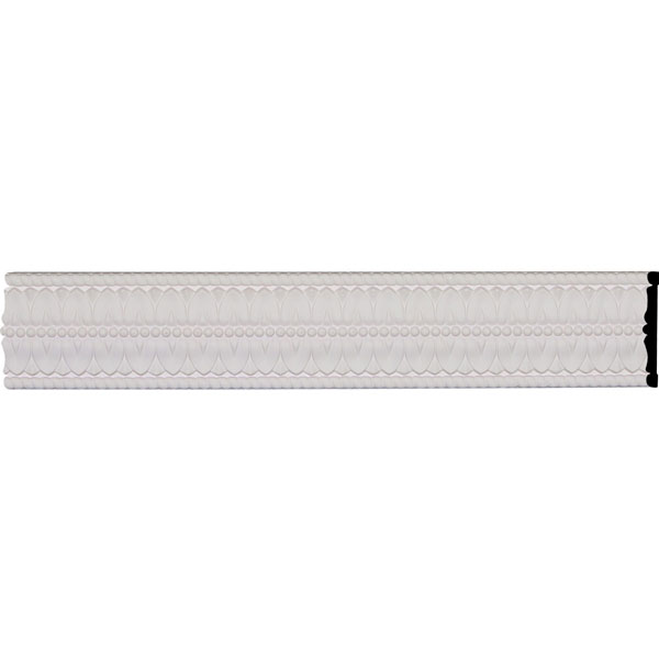 CHA04X01LF 4 1/2"H x 5/8"P x 95 7/8"L, (1 1/4" Repeat), Leaf with Dart Chair Rail