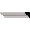 3/4"H x 3/4"P x 96 1/8"L, (1" Repeat), Hillsborough Traditional Smooth Crown Moulding (12 Inch Sample of MLD02X01X01HI)
