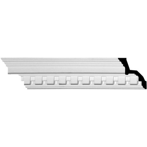 2 7/8"H x 2 5/8"P x 3 3/4"F x 94 1/2"L Dentil Crown Moulding (12 Inch Sample of MLD03X02X04DE)