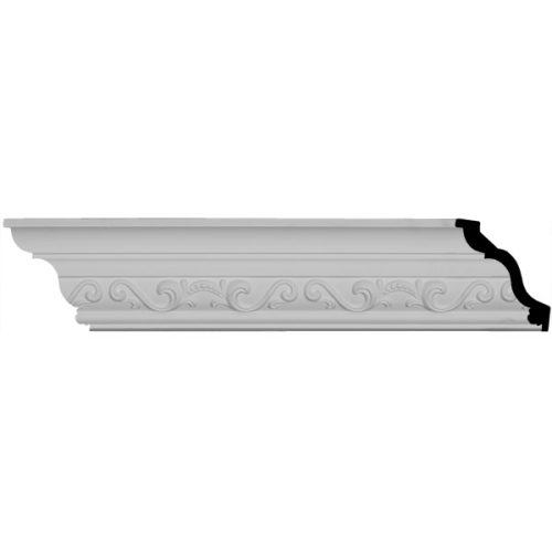 2 7/8"H x 2 3/4"P x 4"F x 94 1/2"L Caputo Crown Moulding (12 Inch Sample of MLD03X03X04CA)
