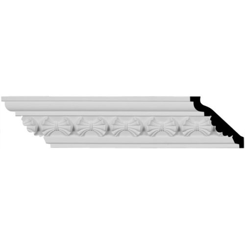 MLD03X03X05BT 3 1/8"H x 3 1/8"P x 4 1/2"F x 94 1/2"L Butterfly Crown Moulding