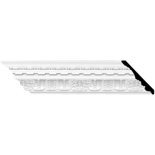4 3/4"H x 4 3/4"P x 6 3/4"F x 96"L Wakefield Crown Moulding (12 Inch Sample of MLD04X04X06WA)