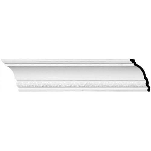 6 3/4"H x 5 1/2"P x 8 3/4"F x 96"L Shell Crown Moulding (12 Inch Sample of MLD07X06X09SH)