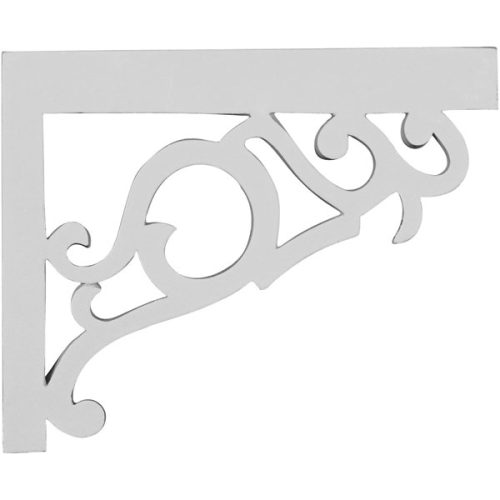 SB09X07VI-R 8 3/4"W x 7 1/8"H x 3/4"D Victorian Stair Brackets, Right