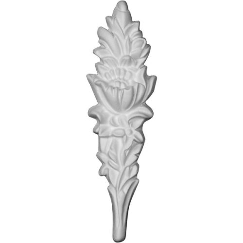 ONL02X06X01HI 1 5/8"W x 5 7/8"H x 3/4"P Hillsborough Flower Onlay